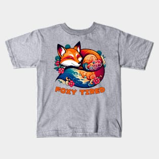 Tired fox Kids T-Shirt